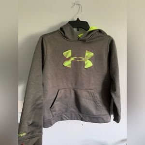 Under Armour Youth Green & Gray Hoodie
